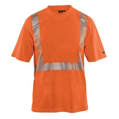 Image de T shirt anti UV haute visibilité orange fluorescent