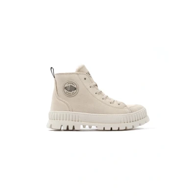 Afbeelding van Palladium ZIP WARM Sneakers hoog, Maat: 38, Beige Leer
