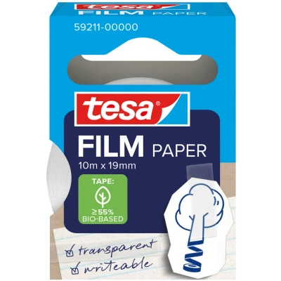 Afbeelding van tesa, Plakband, tesafilm papier plakband 10m 19mm 1 rol vouwdoos (19 mm)