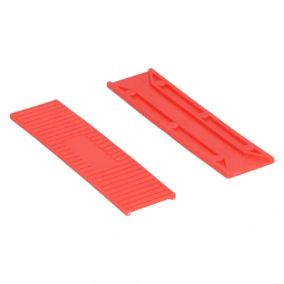 Afbeelding van Wovar Glasblokjes 26 mm breed 3 dik Rood Per 100 stuks