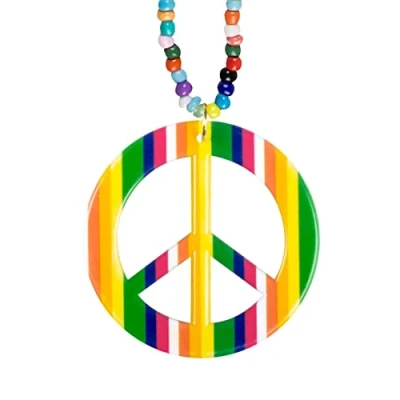 Afbeelding van Boland Ketting Happiness Volwassenen Unisex Hippie 60&#039;s &amp; 70&#039;s Flower Power