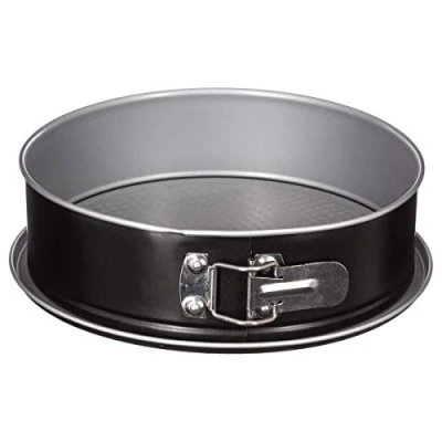 Afbeelding van 5Five Taarten bakken bakvorm/bakgerei/spring vorm Backery Pro metaal anti aanbak laag zwart 24 x 7 cm