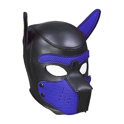 Afbeelding van Neopreen Masker Puppy Play Blauw
