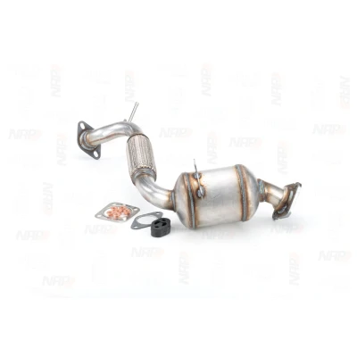 Afbeelding van NAP carparts CAK10287 Katalysator Euro 4 (D4) SRFA/ SRFB/ SRFC/ , SRFD/ SRFE/ QVFA met montage /bevestigingsmateriaal 840mm FORD: Transit Mk6 Minibus