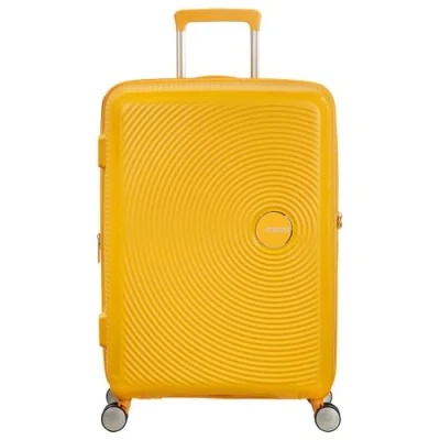 Afbeelding van American Tourister Soundbox Spinner 67 Expandable golden yellow Harde Koffer