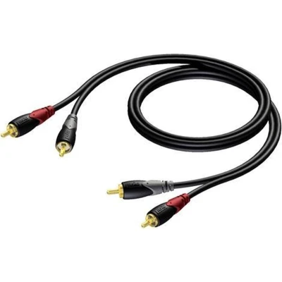 Afbeelding van Tulp kabel Procab 10 meter (Stereo, 100% koper, Verguld)