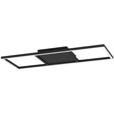 Afbeelding van EGLO connect.z Calagrano Z Smart Plafondlamp 64 cm Zwart/Wit Instelbaar RGB &amp; wit licht Dimbaar Zigbee