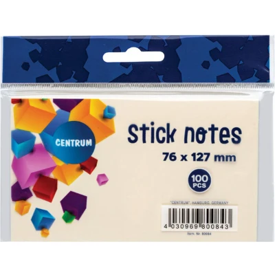 Afbeelding van Centrum 25 Stickers 76X127 100V.geel 80084