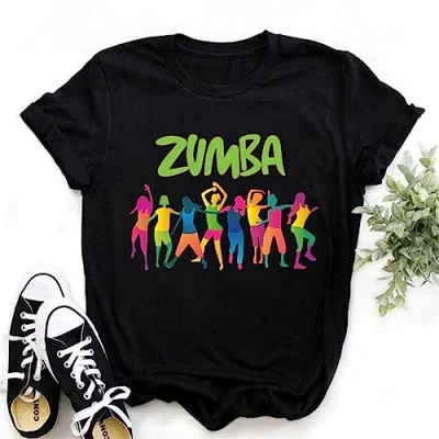 Afbeelding van kewing Zumba Dames T Shirt Print Korte Mouw Ronde Hals Roll Casual Top voor Lessen Dans Training Fitness, #1