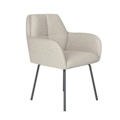 Afbeelding van Housecraft Living Pete Eetkamerstoel Metaal Off White Beige