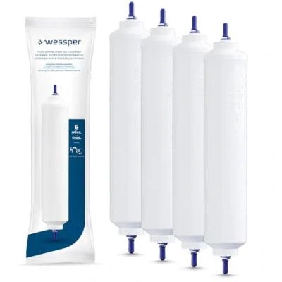 Afbeelding van Wessper Set van 4 vervangende waterfilters voor Samsung Side by Side, LG, AEG, HAIER, Whirpool, DA29 10105J, HAFEX/EXP, DA99 02131B, WSF 100, EF9603, USC 100