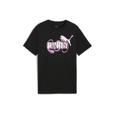 Afbeelding van Puma Graphic LOGO Tshirt print voor kinderen, Maat: 152, black