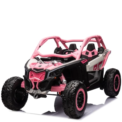 Image de Can am Maverick Buggy UTV Électrique 24V 2 Places Rose