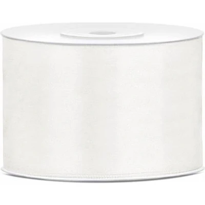 Afbeelding van Satijn Lint Wit Pastel 50mm 25m