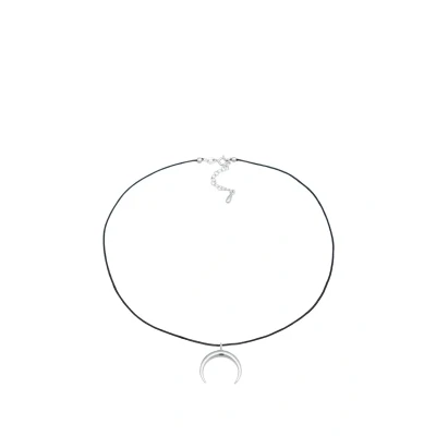 Afbeelding van Elli Crescent MOON Ketting, Dames, Maat: 36, Silber