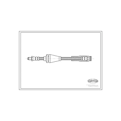 Afbeelding van CORTECO 19031605 Remslang Vooras 440 M10X1