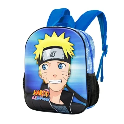 Afbeelding van Rugzak Schoolrugzak Naruto Kinderrugzak Blauw met Zwart