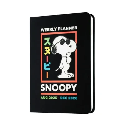 Afbeelding van Grupo Erik Snoopy Weekkalender 2025 2026 zakagenda, school en professionele benodigdheden