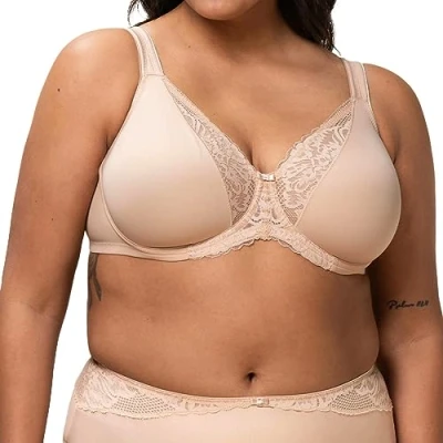 Afbeelding van Triumph Modern Beugel BH, Dames, Maat: 100E, Neutral beige