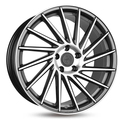 Afbeelding van KESKIN 5 gat 19duim 112mm lichtmetalen Velg KT17 Hurricane palladium Front poliert KT178519511245PFP