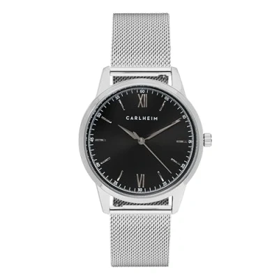 Afbeelding van Carlheim NILS Horloge, Heren, Maat: One Size, Silver/black