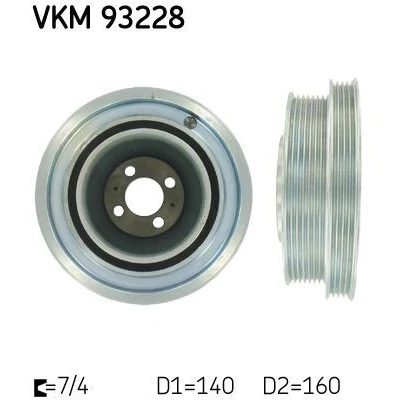 Afbeelding van Skf Krukaspoelie / torsiedemper VKM 93228
