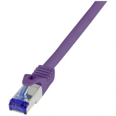 Afbeelding van LogiLink C6A029S RJ45 CAT 6A S/FTP 0.50 m Violet 1 stuk(s)
