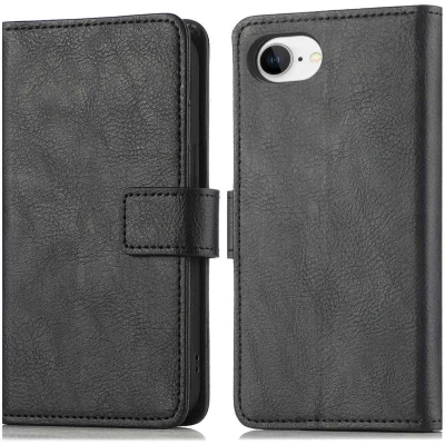 Afbeelding van imoshion Hoesje Geschikt voor iPhone 16e Mandala Bookcase Zwart