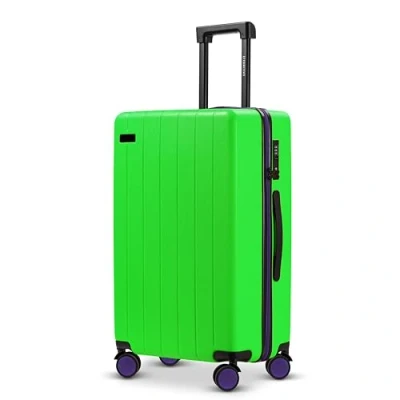 Afbeelding van ETERNITIVE Koffer Reiskoffer van ABS Harde met TSA slot 4 wielen 360 Lichte koffer, Groen, Gemiddeld