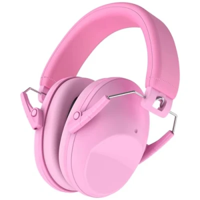 Afbeelding van ProCase NRR 22 dB gehoorbescherming voor kinderen, slaap, reizen en carnavalsoptochten, autisme, ruisonderdrukking, roze