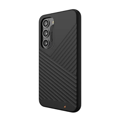 Afbeelding van ZAGG Gear4 Denali D30 beschermhoes voor Samsung Galaxy S23 6,1 inch, dun, verbeterde achterkant, ultieme impact, gestructureerde afwerking, draadloos opladen, zwart