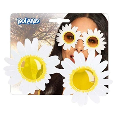 Afbeelding van Boland Partybril Daisy Volwassenen 60&#039;s &amp; 70&#039;s Hippies Flower Power Hippie