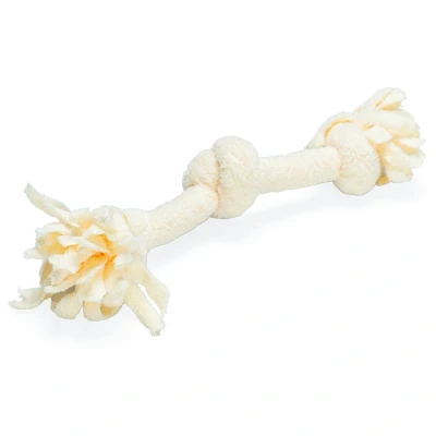 Afbeelding van Beeztees Speeltouw 3 Knopen Hondenspeelgoed Beige