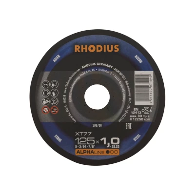 Afbeelding van Doorslijpschijf 125x1 mm metaal RHODIUS