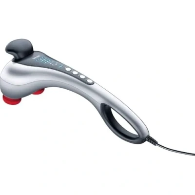 Afbeelding van Beurer MG 100 infrarood massageapparaat Klopmassage Dubbele kop Verlicht display Optie verwarming 2 Opzetstukken 3 Programma’s Antislip handgrepen 5 Snelheden Jaar garantie