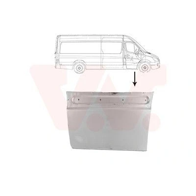 Afbeelding van Van WEZEL 5862172 Spatbordverbreders Rechts voor, Buiten MERCEDES BENZ: Sprinter 3.5 T
