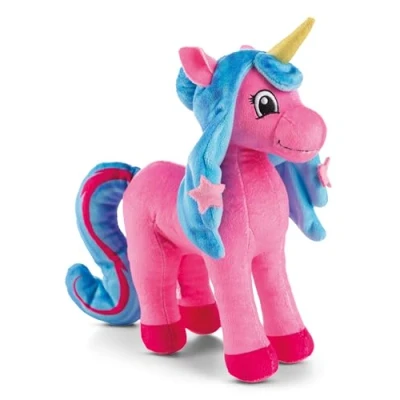Afbeelding van pluche dier Lissy Pony Roxy Eenhoorn, 22 cm, roze, dier, schattige knuffel, om te spelen, voor kinderen en volwassenen, een geweldig cadeau idee