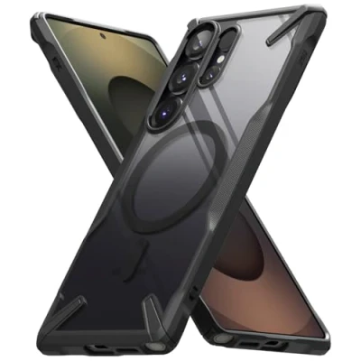 Afbeelding van Ringke beschermhoes compatibel met Samsung S25 Ultra [Fusion X magnetic] magnetisch, schokbestendig, militaire bescherming, krasbestendig, harde achterkant, TPU, bumper Galaxy