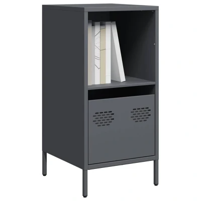 Afbeelding van vidaXL Dressoir 35x39x73,5 cm koudgewalst staal antracietkleurig