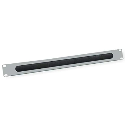 Afbeelding van VALUE 19&quot; Kabel doorvoerstrook 1 HE met borstel, grijs