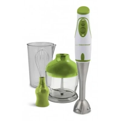 Afbeelding van Esperanza Pesto Blender 0,75 l Staafmixer 450W Groen/Wit