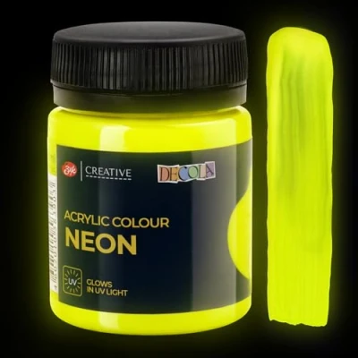 Afbeelding van Decola — Textielverf met neongeel effect, 50 ml hoog pigmentgehalte Gemaakt door Nevskaya Palitra