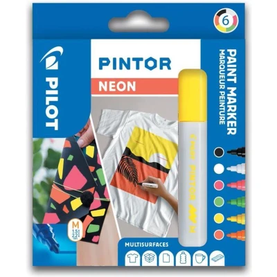 Afbeelding van Pilot Pintor verfstiften neon set van 6