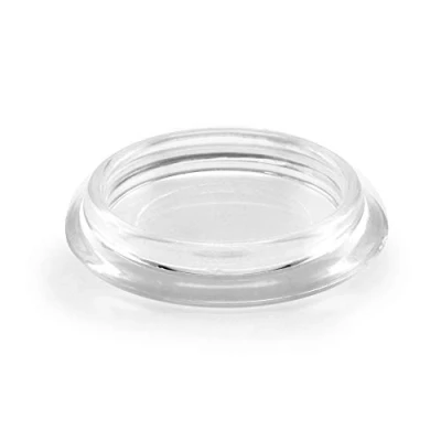 Afbeelding van GleitGut 4 x ronde meubelglijders, 60 mm, binnenbekleding, transparant