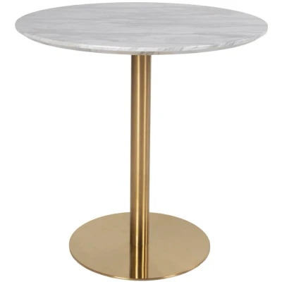 Afbeelding van House Nordic Eetkamertafel Bolzano Marmerlook Ø90cm