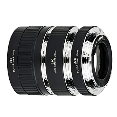 Afbeelding van JJC AF TTL Macro verlengbuizen ring 12/20/36 mm verlengbuis set voor Canon EF/EF S Mount lens en DSLR camera&#039;s EOS 850D 800D 760D 750D 700D 250D 90D 80D 77D 5DS R 5D Mark II III IV 7D 6D