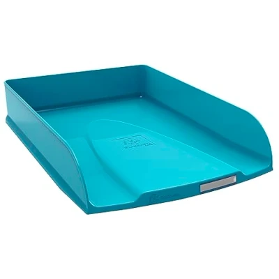 Afbeelding van Exacompta Ref. 11134D Set van 6 brievenbakjes COMBO STYLI Skandi voor documenten in A4+ formaat afmetingen 34x25x6.5 cm etikethouder geschikt 500 vel kleur pacific blue