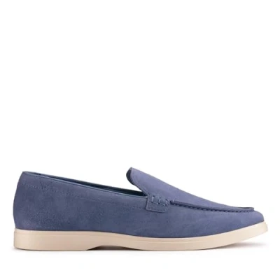 Afbeelding van Clarks Torford EASY Mocassins, Heren, Maat: 41.5, Dusk blue Veloursleer