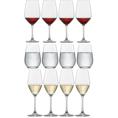 Afbeelding van BF Deal Schott Zwiesel wijnglazen Set Forté 12delig Rode &amp; Witte en Champagneglazen