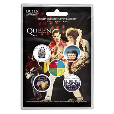 Afbeelding van Queen Later Albums Badge/button Set van 5 Multicolours